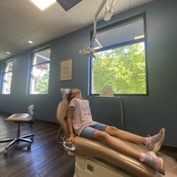 Sunnyside Dentistry For Children - Chair not yet reclined for movie view.