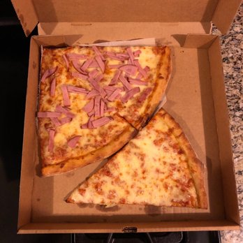 Pizza Fiore - 2 cheese and ham slide of pizza and 1 cheese slide pizza - Pizza Near Me - Miami Beach, Florida Pizza Fiore - 2 cheese and ham slide of pizza and 1 cheese slide pizza - Pizza Near Me - Miami Beach, Florida
