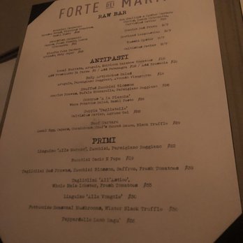 Forte Dei Marmi - The regular menu, part 1. - Italian Near Me - Miami Beach, Florida Forte Dei Marmi - The regular menu, part 1. - Italian Near Me - Miami Beach, Florida