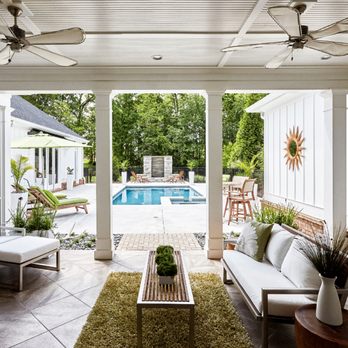 Concord Tree and Landscape - a patio with a pool in the background - Landscaping Near Me - Acton, Massachusetts
