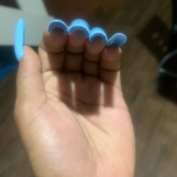 Nail Spa Expose - Uneven ass nails #$90Forthisbullshit - Nail Salons Near Me - Webster, Texas