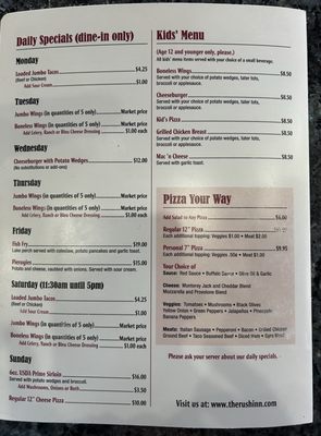 Menu photo 6 Rush Inn Estero, FL