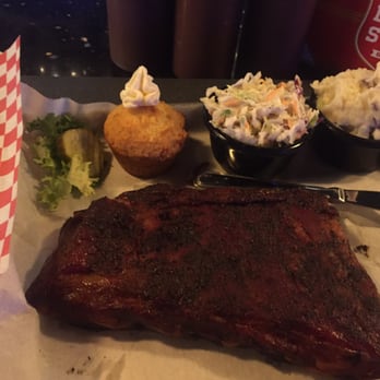 Double B's BBQ - 1/2 Rack Spare Ribs, Cole Slaw, Cornbread & Mashed Potatoes. - Barbeque Near Me - West Allis, Wisconsin Double B's BBQ - 1/2 Rack Spare Ribs, Cole Slaw, Cornbread & Mashed Potatoes. - Barbeque Near Me - West Allis, Wisconsin