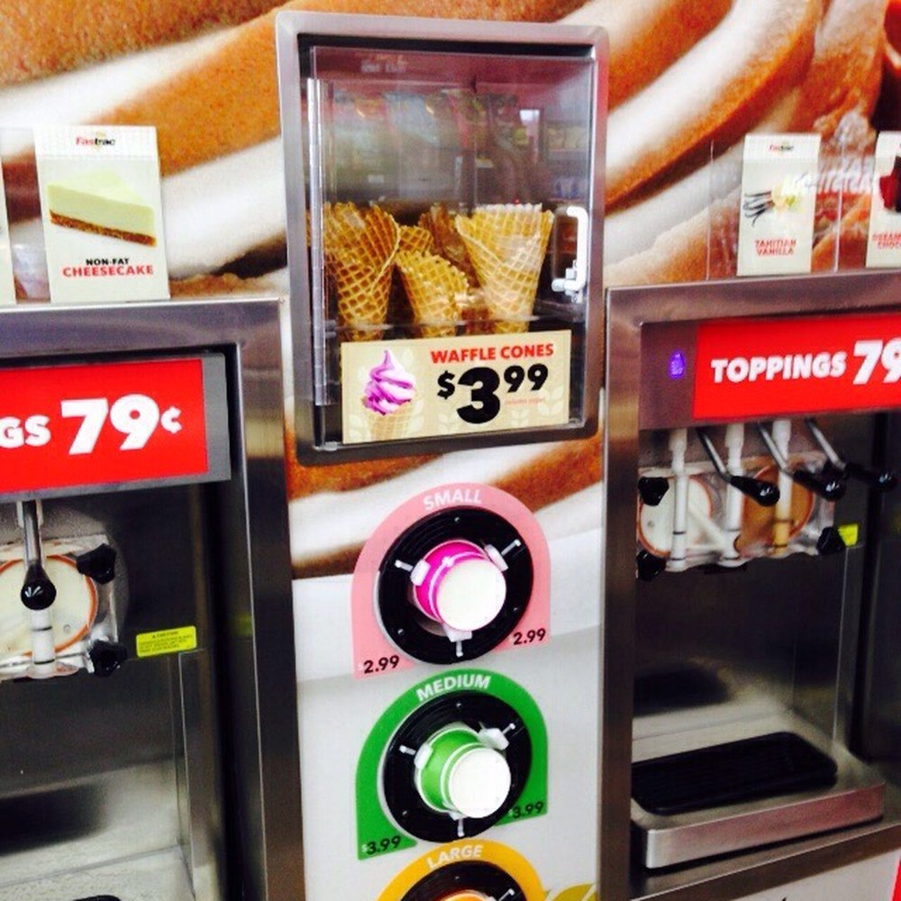 Fastrac - Make your own waffle cone with toppings. - Gas Stations Near Me - Rochester, New York