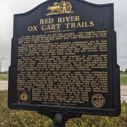 Red River Ox Cart Trails - Red River Ox Cart Trails Historical Marker, Alexandria