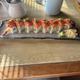 Hot Night roll with green tea Hot Night roll with green tea