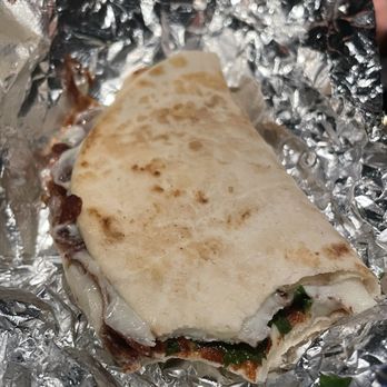 El Chunky - Great quesadilla and the foil kept it warm and perfect for on the go! - Hot Dogs Near Me - San Antonio, Texas