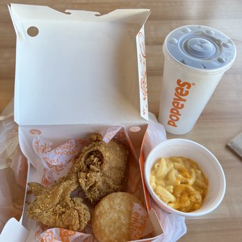 Popeyes Louisiana Kitchen - 2 piece Chicken Combo (2 Pcs) - Fast Food Near Me - Harrison, New Jersey