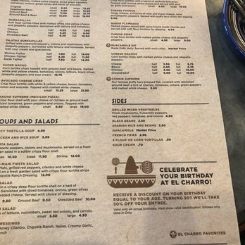 El Charro - Menu - Mexican Near Me - Fraser, Michigan El Charro - Menu - Mexican Near Me - Fraser, Michigan
