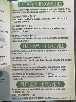 Menu photo 2 Antelope Crossing Cafe’ Warren Air Force Base, WY
