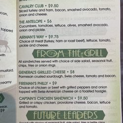 Antelope Crossing Cafe’ - Menu