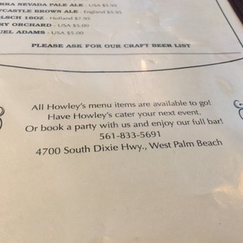 Howley's Restaurant - Diners Near Me - West Palm Beach, Florida Howley's Restaurant - Diners Near Me - West Palm Beach, Florida
