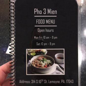 Pho 3 Mien - Menu - Vietnamese Near Me - Lemoyne, Pennsylvania Pho 3 Mien - Menu - Vietnamese Near Me - Lemoyne, Pennsylvania