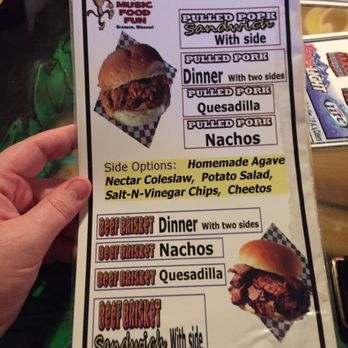Crazy Craig's Cheeky Monkey Bar - Menu - Sports Bars Near Me - Branson, Missouri
