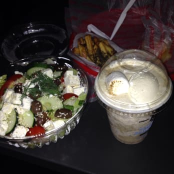 Good Stuff Eatery - Greek Wedge Salad, snack size Village Fries and Toasted Marshmallow Shake - Burgers Near Me - Arlington, Virginia