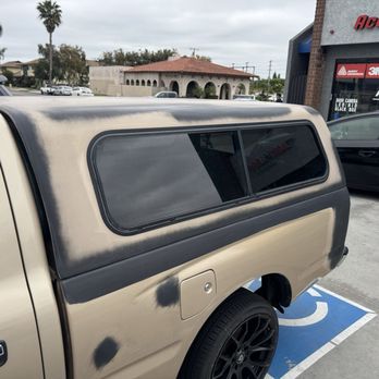 Ace Auto Tint - Sanding and Bondo work done before wrap. - Car Window Tinting Near Me - Fullerton, California