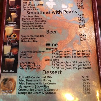 My Thai Cuisine - Menu - Thai Near Me - Tracy, California