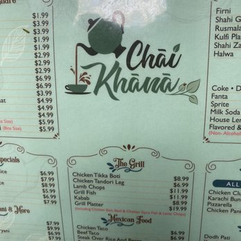 Chai Khana  & Grill - Menu - Halal Near Me - Houston, Texas