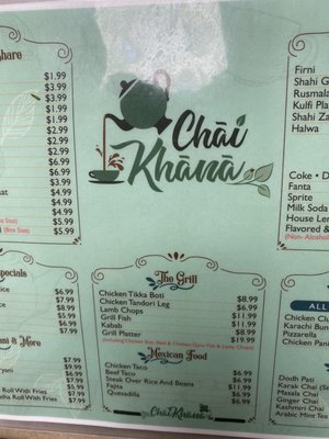 Menu photo 3 Chai Khana  & Grill Houston, TX