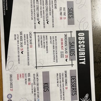 Obscurity Brewing - Menus October 2022 - Breweries Near Me - Elburn, Illinois