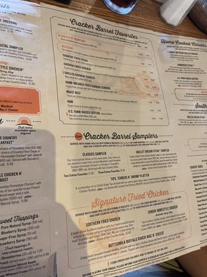 Menu photo 4 Cracker Barrel Old Country Store Crawfordsville, IN
