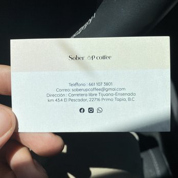 Sober Up Coffee - Card - Bakeries Near Me - Playas del Rosarito, BCN Sober Up Coffee - Card - Bakeries Near Me - Playas del Rosarito, BCN