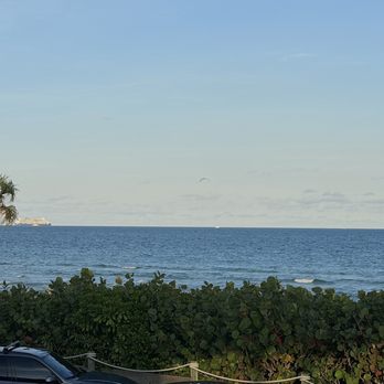 Lucky Fish - View from the bar steps away from the beach - Seafood Near Me - Dania Beach, Florida