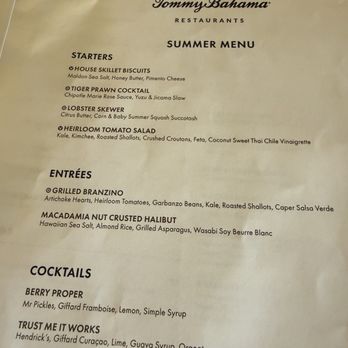 Tommy Bahama - Seasonal Specials - Seafood Near Me - Palm Desert, California Tommy Bahama - Seasonal Specials - Seafood Near Me - Palm Desert, California