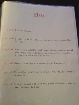 Menu photo 2 Relais Corse Marseille, 13 Menu photo 2 Relais Corse Marseille, 13