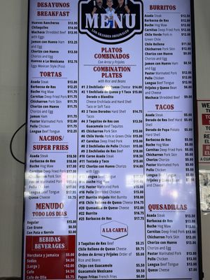 Menu photo 1 Los Grandes Originales Santa Ana, CA