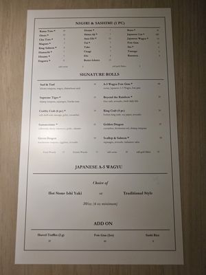 Menu photo 3 Doanburi Las Vegas, NV