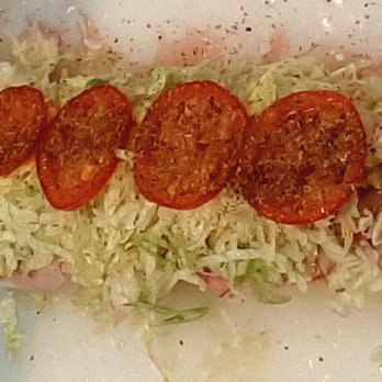 Jersey Mike's Subs - "Jersey Shore's Favorite" Sub after the lawn was installed. Plenty of meat under there! - Sandwiches Near Me - Rowlett, Texas