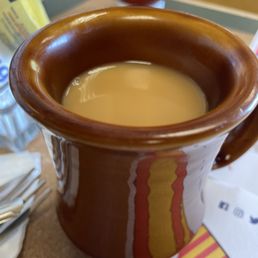 coffee hot and ready!