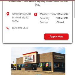 Texas Car Title and Payday Loan Services
