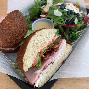 Sweet Thyme Kitchen - STK Club with a side salad - New American Near Me - Abilene, Texas