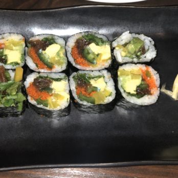 Toni's Sushi Bar - Jordan Roll sans the Ikura on top (takwang, kampyo, massago, shiso leaf, small amount of jalapeño, cilantro, avocado, and yamagobo) - Japanese Near Me - Miami Beach, Florida Toni's Sushi Bar - Jordan Roll sans the Ikura on top (takwang, kampyo, massago, shiso leaf, small amount of jalapeño, cilantro, avocado, and yamagobo) - Japanese Near Me - Miami Beach, Florida