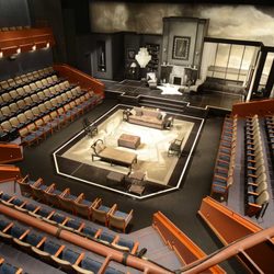 Cal State Fullerton Theatre & Dance - The Young Theatre with a play set.