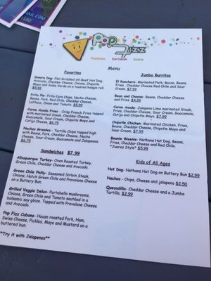 Menu photo 7 Pop Fizz Albuquerque, NM