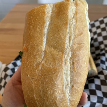 Ngon - Half Ngon BanhmI it's bigger than my hand. Probably it's big as 4 inches. - Vietnamese Near Me - Vancouver, British Columbia
