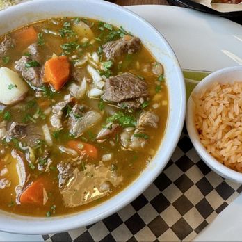 Sofia's House - Beef stew with Spanish rice. - Mexican Near Me - Oakland, California