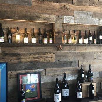 Verdad - Backwall close up. Loved the built in, lighted bottle shelf. - Wine Tasting Room Near Me - Arroyo Grande, California