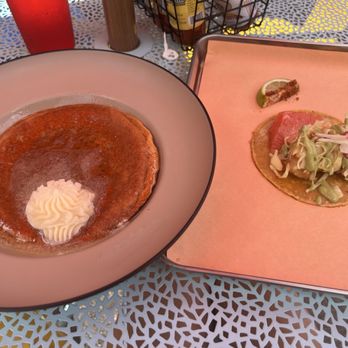 Communidad Taqueria - Masa harina pancake, fried snapper taco - Tacos Near Me - Atlanta, Georgia