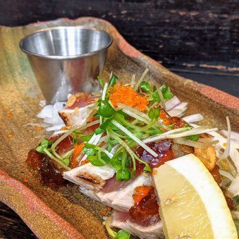 Kingyo - Yuzu Tuna Tataki - Japanese Near Me - Vancouver, British Columbia Kingyo - Yuzu Tuna Tataki - Japanese Near Me - Vancouver, British Columbia