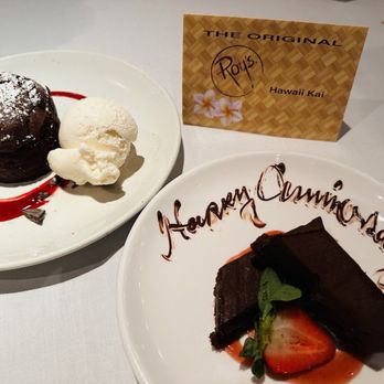 Roy's Hawaii Kai - Melting Dark Chocolate Souffle - Hawaiian Near Me - Honolulu, Hawaii Roy's Hawaii Kai - Melting Dark Chocolate Souffle - Hawaiian Near Me - Honolulu, Hawaii