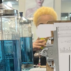 Paul Mitchell The School Roanoke - This is after the bleach lightener, this only took two applications and I still have curls!