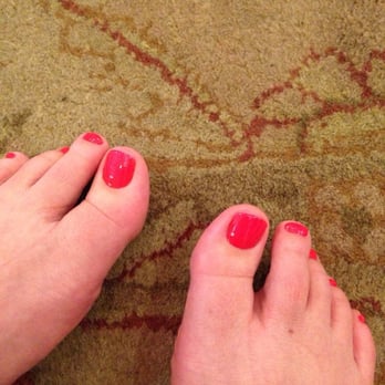 Leon Nails - Feet pics are always odd.. But I love the color! - Nail Salons Near Me - San Antonio, Texas