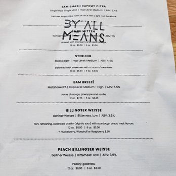 By All Means Brewing - Menu page 3 - Brewpubs Near Me - Billings, Montana By All Means Brewing - Menu page 3 - Brewpubs Near Me - Billings, Montana