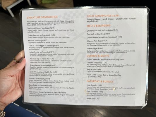 Menu photo 2 Scratch Bakery Cafe Newport Beach, CA