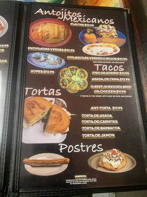 Menu photo 3 El Campesino Colorado Springs, CO
