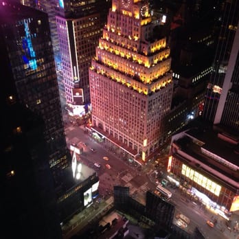 Bar 54 - View of Broadway Times Square from above - Cocktail Bars Near Me - New York, New York